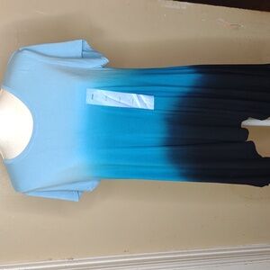 Chelsea & Theodore Ombre Sharkbite Tunic Top - L - NWT